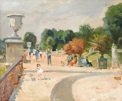 Jardin du Luxembourg - Paris by Greta Gerell - Auction record, sale price, and art valuation. Compare with similar artists and explore comparable artworks.
