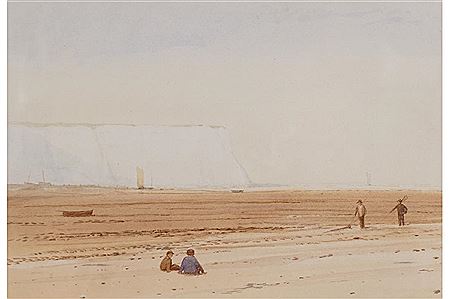 Figures on a beach, circa 1970 by Mike Bernard - Auction record, sale price, and art valuation. Compare with similar artists and explore comparable artworks.