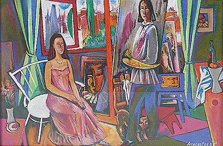 An artist's studio