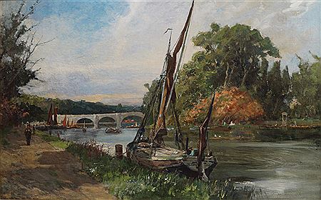 Sample artwork by Charles James Lauder (1840/41 - 1920), known for landscapes, architectural and marine painting - View similar artists and auction records