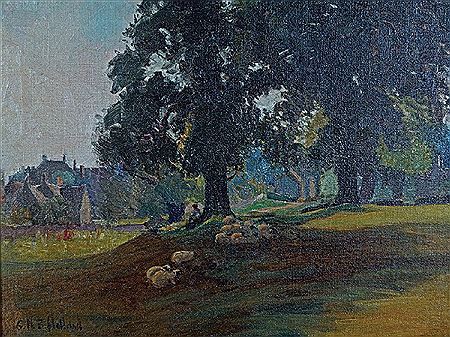 Sample artwork by George Herbert Buckingham Holland (1901 - 1986), known for painting - View similar artists and auction records