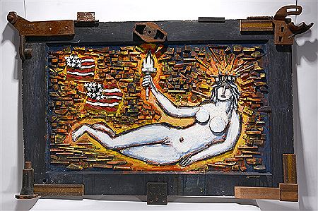 Sample artwork by Ab Flagman (1964 - 2022), known for sculpture - View similar artists and auction records