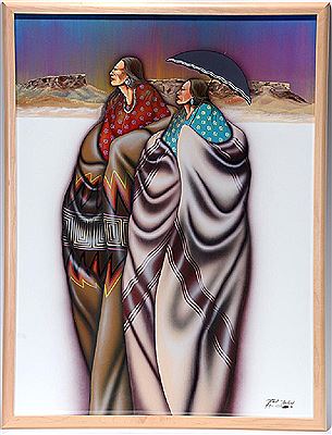Native Americans in Blankets