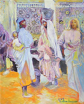 Femmes à la fontaire by Patrice Landauer - Auction record, sale price, and art valuation. Compare with similar artists and explore comparable artworks.