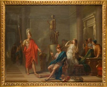 Hector dans le palais d’Hélène, reprochant à Pâris sa lâcheté, et lui annonçant le combat singulier by Francois-Andre Vincent - Auction record, sale price, and art valuation. Compare with similar artists and explore comparable artworks.