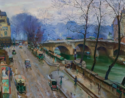 Book Stalls Along the Seine