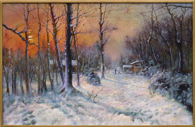 WINTER SUNSET by Wenliang Yan - Auction record, sale price, and art valuation. Compare with similar artists and explore comparable artworks.