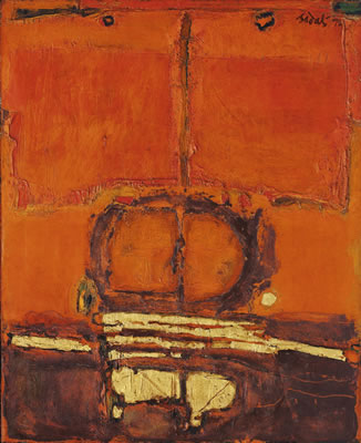 UNTITLED (ORANGE WITH GOLD)