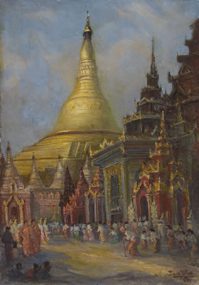Sample artwork by San Win (1905 - 1981), known for painting - View similar artists and auction records