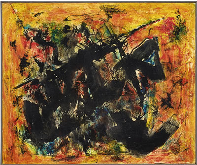 Sample artwork by Hsia Ling Tsai (Born 1936), known for ink technique and action painting - View similar artists and auction records
