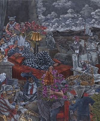 Sample artwork by Ismail Alwi (Born 1987), known for painting - View similar artists and auction records