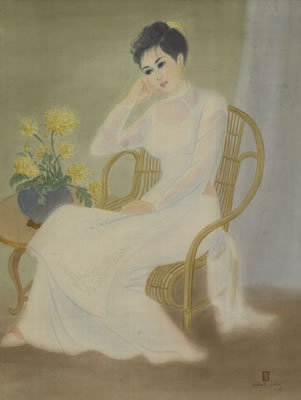Sample artwork by Hien Nang (1921 - 2014), known for painting - View similar artists and auction records
