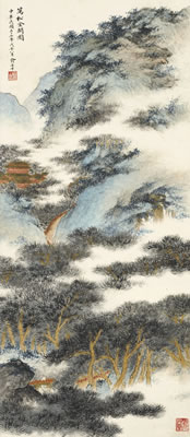 GLIMMERING PAVILION BY PINE TREES by Zicai Yu - Auction record, sale price, and art valuation. Compare with similar artists and explore comparable artworks.