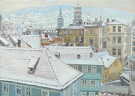 Winteraussicht auf Stuttgart