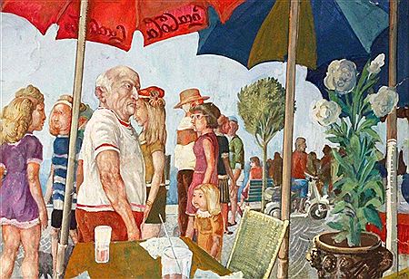 Pier with persons by Erwin Senft - Auction record, sale price, and art valuation. Compare with similar artists and explore comparable artworks.