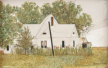 "White Texas Farm House"