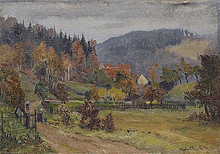 Landschaft im Erzgebirge.