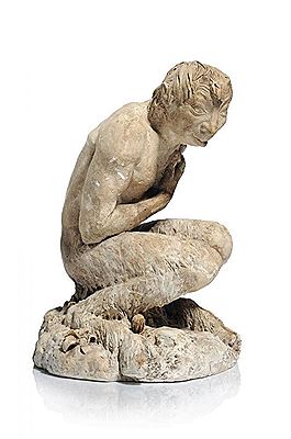 Hockender Pan. 1897. by Felix Georg Pfeifer - Auction record, sale price, and art valuation. Compare with similar artists and explore comparable artworks.