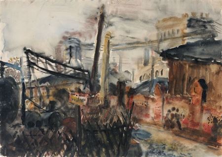 Fabrikanlagen (Dresden oder Freital?).