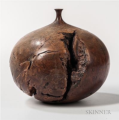 Wild Lilac Burl Weed Pot by Hap Sakwa - Auction record, sale price, and art valuation. Compare with similar artists and explore comparable artworks.
