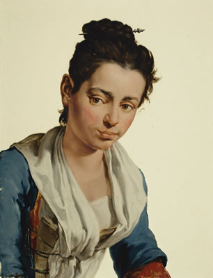 PORTRAIT OF A YOUNG COUNTRYWOMAN, HALF LENGTH