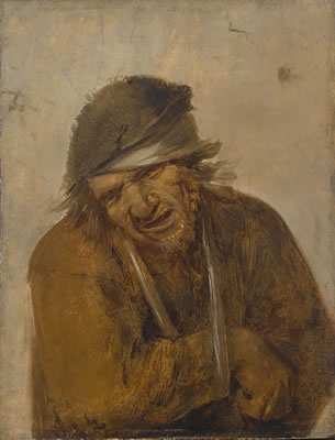 A PEASANT GRIMACING, HIS ARM IN A SLING by Joos Van Craesbeeck - Auction record, sale price, and art valuation. Compare with similar artists and explore comparable artworks.