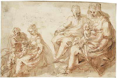 THE HOLY FAMILY WITH THE INFANT ST. JOHN