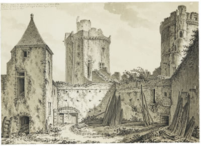 VIEW OF PART OF THE CHÂTEAU DE BLANDY