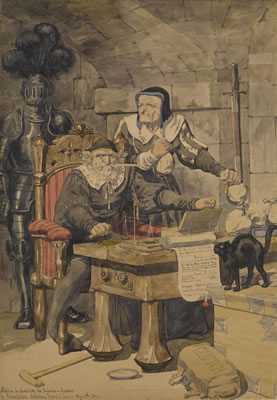 SKETCH TO ILLUSTRATE THE PASSIONS - AVARICE