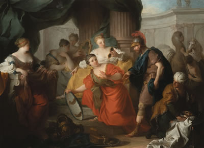 ULYSSES DISCOVERING ACHILLES AMONG THE DAUGHTERS OF LYCOMEDES by Pierre Subleyras - Auction record, sale price, and art valuation. Compare with similar artists and explore comparable artworks.