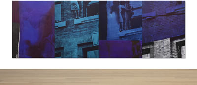 Sample artwork by Lorna Simpson (Born 1960), known for photo-text installations, sculpture, photography screeenprints, collage - View similar artists and auction records