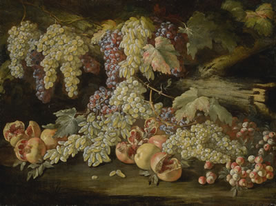 STILL LIFE OF GRAPES