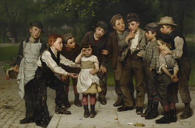 THE LOST CHILD by John George Brown - Auction record, sale price, and art valuation. Compare with similar artists and explore comparable artworks.