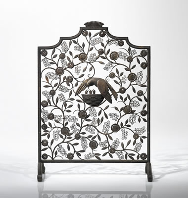 "LE NID" FIRESCREEN by Edgar Brandt - Auction record, sale price, and art valuation. Compare with similar artists and explore comparable artworks.