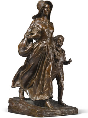 THE PIONEER WOMAN by Bryant Percy Baker - Auction record, sale price, and art valuation. Compare with similar artists and explore comparable artworks.