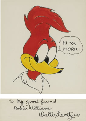 WOODY WOODPECKER DRAWING AND PHOTOGRAPH, 1979 by Walter Lantz - Auction record, sale price, and art valuation. Compare with similar artists and explore comparable artworks.