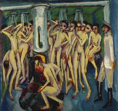 DAS SOLDATENBAD (ARTILLERYMEN) by Ernst Ludwig Kirchner - Auction record, sale price, and art valuation. Compare with similar artists and explore comparable artworks.