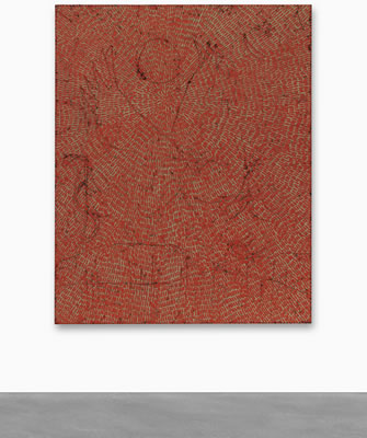 ENERGY OF LOVE (PAINTED UNIVERSE MANDALA SF #4F, RED, NATURAL GROUND)
