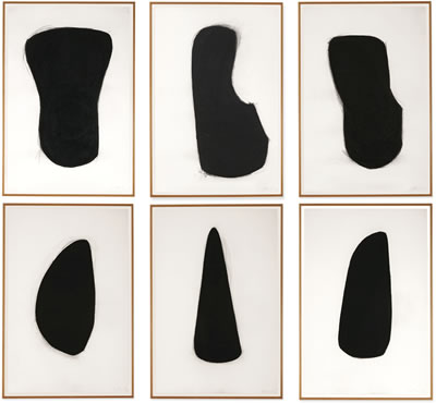 ABSTRACT COMPOSITIONS IN BLACK AND WHITE: A GROUP OF SIX by Jene Highstein - Auction record, sale price, and art valuation. Compare with similar artists and explore comparable artworks.
