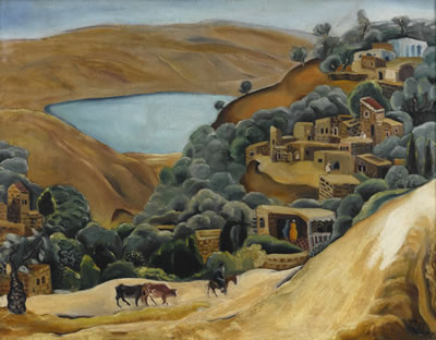 TIBERIAS LANDSCAPE by Nahum Gutman - Auction record, sale price, and art valuation. Compare with similar artists and explore comparable artworks.