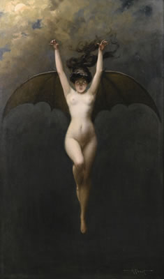 Sample artwork by Albert Joseph Penot (1862 - 1930), known for suggestive nude model paintings - View similar artists and auction records