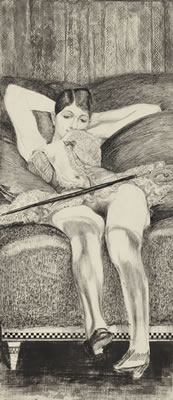 YOUNG WOMAN ON A DIVAN by Max Klinger - Auction record, sale price, and art valuation. Compare with similar artists and explore comparable artworks.