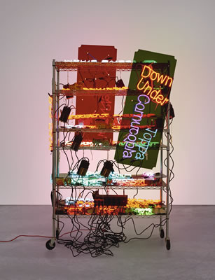 DOWN UNDER by Jason Rhoades - Auction record, sale price, and art valuation. Compare with similar artists and explore comparable artworks.