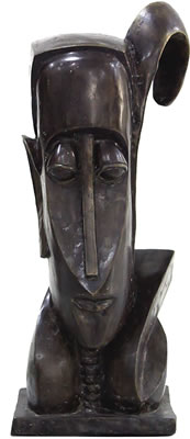 MAN WITH HAT by Ben Osawe - Auction record, sale price, and art valuation. Compare with similar artists and explore comparable artworks.