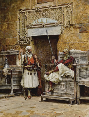 BASHI-BAZOUKS BEFORE A GATEWAY