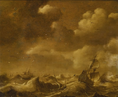 SHIPPING IN A STORM by Henri Joseph Antonissen - Auction record, sale price, and art valuation. Compare with similar artists and explore comparable artworks.