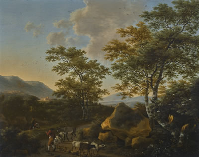 ITALIANATE LANDSCAPE WITH SHEPHERDS