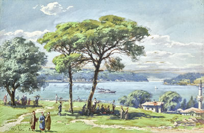 ON THE BOSPHORUS by Hoca Ali Riza - Auction record, sale price, and art valuation. Compare with similar artists and explore comparable artworks.