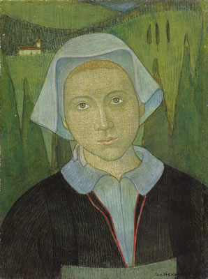 Sample artwork by Jan Verkade (1868 - 1946), known for post-impressionist and symbolist painting - View similar artists and auction records