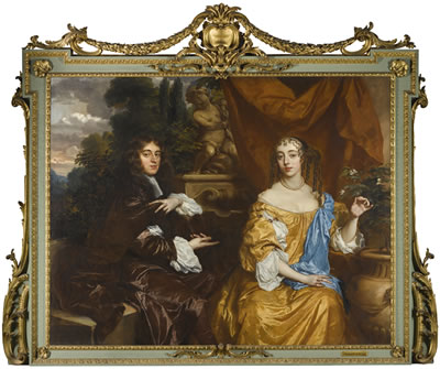 DOUBLE PORTRAIT OF HENRY HYDE, VISCOUNT CORNBURY, LATER 2ND EARL OF CLARENDON (1688–1709) AND HIS WIFE, THEODOSIA CAPEL, VISCOUNTESS CORNBURY